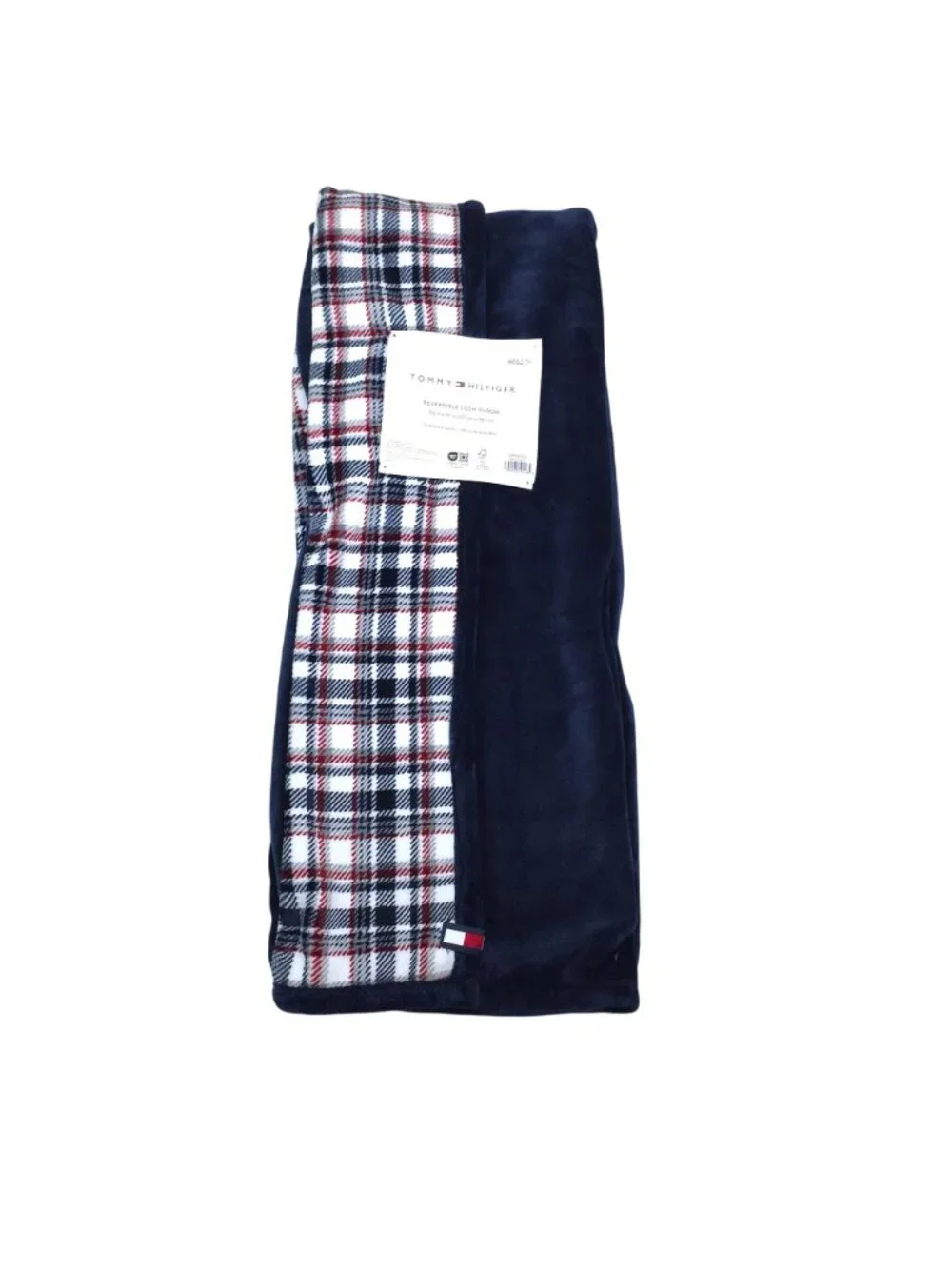 Tommy Hilfiger Reversible Plush Throw Blanket 50x70